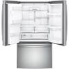 36-inch, 27.8 cu. ft. French 3-Door Refrigerator with Ice and Water (GFE28HSKSS) image 3