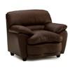 Fauteuil fixe Harley en cuir (77323-02-TULSA-II-DARKBROWN) image 1