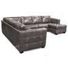 Barrett Leather 3 pc Sectional (77558-14/77558-15/77558-39-BISON-SMOKE) image 2