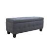 Gretchen Storage Bench Grey Fabric image 2