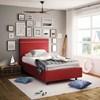 Breeze 12504-39C Twin XL Upholstered Bed - Flame image 2