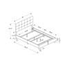 Full Upholstered Panel Bed (I 5921F) image 5