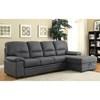 Alcester Fabric Sleeper Sectional (CM6908BK-SET) image 2