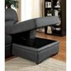 Alcester Fabric Sleeper Sectional (CM6908BK-SET) image 7
