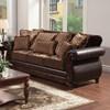 Franklin Stationary Fabric and Leather Look Sofa (SM6107N-SF) image 1