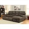 Alcester Fabric Sleeper Sectional (CM6908BR-SET) image 3