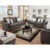 Flannel Fabric Loveseat (538021) image 2