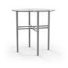 Round Carrefour Pub Height Dining Table with Glass Top and Trestle Base (50692-42|90242_24) image 1