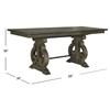 Bellamy Counter Height Dining Table with Trestle Base (D2491-42B/D2491-42T) image 5