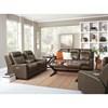 Redwood Power Reclining Leather Loveseat with Console (41057-68) image 2