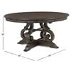 Round Bellamy Dining Table with Pedestal Base (D2491-23B/D2491-23T) image 5