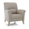 Fabric Recliner (2450 Push Back Chair (Cream)) image 1