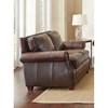 Jamestown Stationary Leather Loveseat (JT800L) image 1