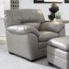 Fauteuil fixe Amisk en cuir (77343-02-CLASSIC-ASH) image 1