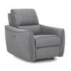 Arlo Power Swivel Rocker Fabric Recliner (46130-33-ECHOSUEDE-LICORICE) image 1