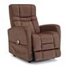 Fauteuil releveur Augusta en tissu (43100-36-COFFEE-KONA) image 1