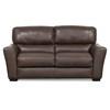 Becklow Stationary Leather Loveseat (77314-03-ALLEGRO-MAPLE) image 1