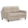 Beech Stationary Leather Loveseat (77718-03-COLORADO-MIST) image 2