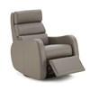 Fauteuil inclinable pivotant coulissant Central Park II en cuir (42216-34-VENICE-COAL) image 1