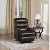 Fauteuil inclinable motorisé berçant Columbus en cuir (43116-39-BRONCO-STAR) image 3