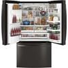 36-inch, 27.8 cu. ft. French 3-Door Refrigerator with Ice and Water (PFE28KBLTS) image 4