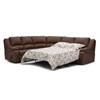 Delaney Reclining Leather 4 pc Sectional (41040-27/41040-09/41040-30/41040-47-TULSAII-DARK-BROWN) image 2