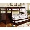 Pine Ridge CM-BK966F-BED Twin over Full Bunk Bed with Steps and Drawers image 1