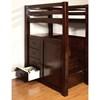 Pine Ridge CM-BK966F-BED Twin over Full Bunk Bed with Steps and Drawers image 2