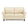 June Stationary Leather Loveseat (77717-03-CARNIVAL-BAMBOO) image 1