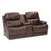 Kenaston Power Reclining Leather Loveseat with Console (41064-68-BRONCO-BOURBON) image 1