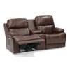 Kenaston Power Reclining Leather Loveseat with Console (41064-68-BRONCO-BOURBON) image 3