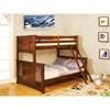 Spring Creek CM-BK602F-OAK Twin/Full Bunk Bed image 2