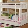 Canberra CM-BK607T-WH Twin/Twin Bunk Bed image 1