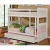 Canberra CM-BK607T-WH Twin/Twin Bunk Bed image 2