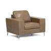 Fauteuil fixe Mica en cuir (77785-02-BRONCO-MALT) image 2