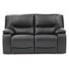 Norwood Reclining Leather Loveseat (41031-53-TULSAII-JET) image 1