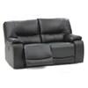 Norwood Reclining Leather Loveseat (41031-53-TULSAII-JET) image 2
