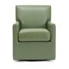 Pia Swivel Leather Accent Chair (77040-99-DAZZLE-OLIVE) image 2