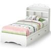 Tiara 10050 Twin Bookcase Bed - Pure White image 1