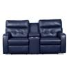 Southgate Reclining Leather Loveseat with Console (41123-58-CLASSIC-INDIGO) image 1