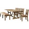 Gianna Dining Table with Trestle Base (CM3829T-TABLE) image 6