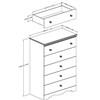 Crystal 5-Drawer Kids Chest (3550035) image 3
