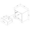 Fusion 1-Drawer Nightstand (11315) image 8
