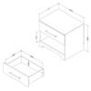 Primo 1-Drawer Nightstand (11310) image 8
