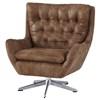 Velburg Swivel Leather Look Accent Chair (A3000052) image 1