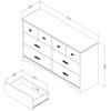 Tiara 6-Drawer Kids Dresser (9059010) image 5