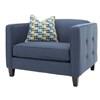 Fauteuil fixe en tissu (2700 Chair and a Half (Avert Navy)) image 1