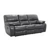 Pecos Reclining Leather Match Sofa (8480GRY-3) image 2
