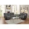 Pecos Reclining Leather Match Sofa (8480GRY-3) image 5