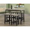 Counter Height Dining Table with Trestle Base (T-3220-T) image 2
